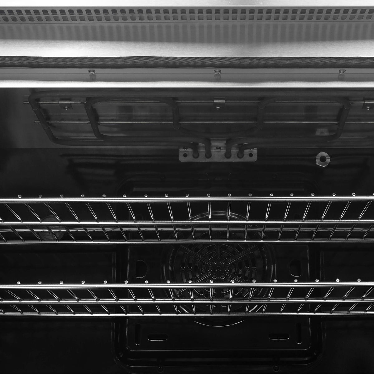 Forno Appliances - 36 in. Wide 0 Elements Torino 5.36 Cu. Ft. Freestanding Induction True Convection Range - Silver