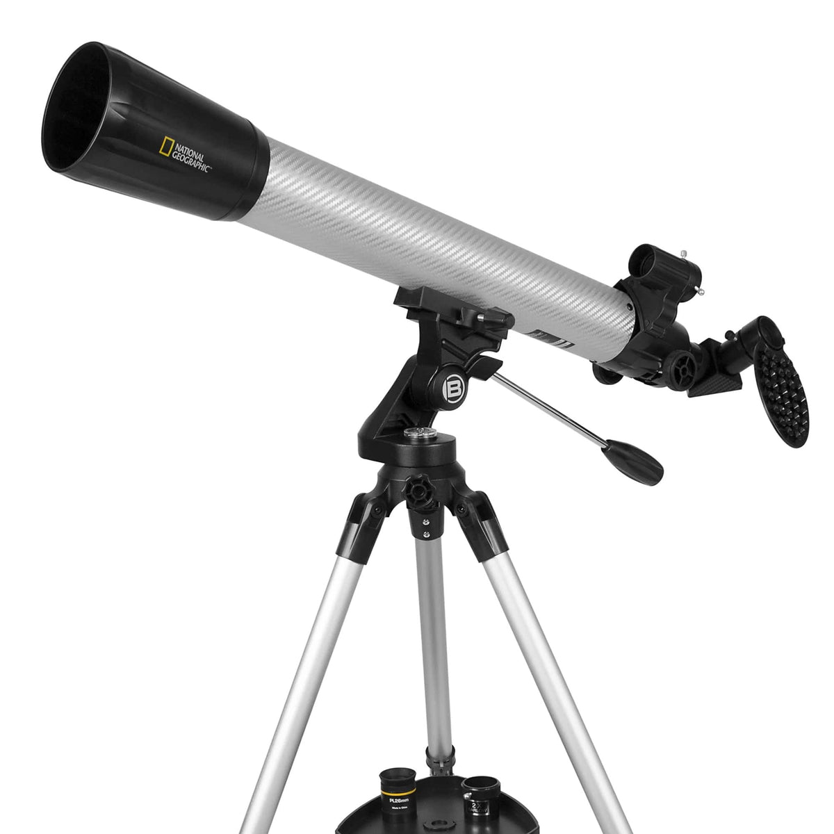National Geographic - 70mm Refractor Telescope Adjustable Height Tripod - Silver