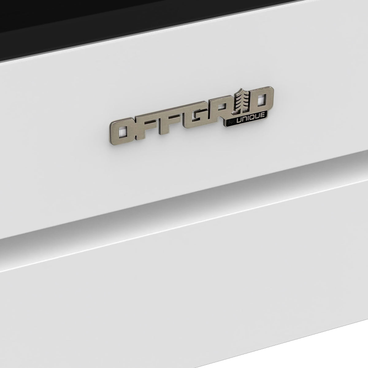 Unique Appliances - Off-Grid 24 in. 4-Burner Waist High Broiler Propane Range in White - White