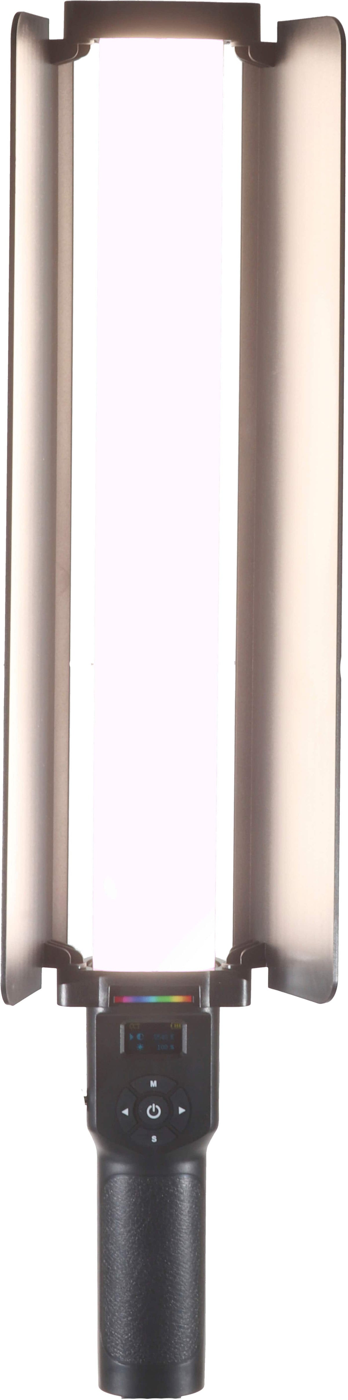 Sunpak - RGB LightStick PRO with Built-in Battery and Barndoors - Black