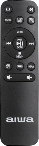 Aiwa - Exos Home Bluetooth Speaker with CD Player - Black