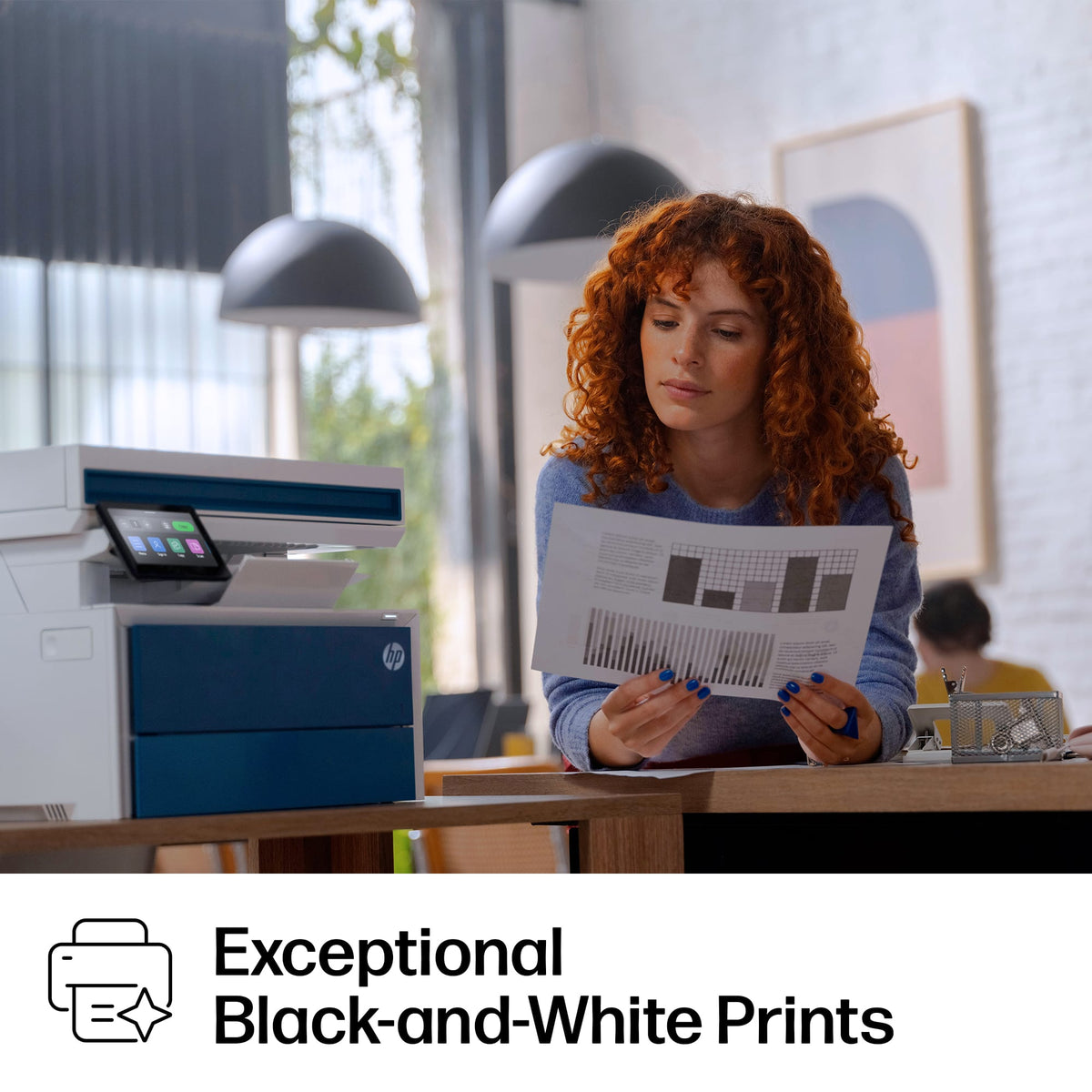 HP - LaserJet Pro MFP 4112dw Wireless Black & White All-in-One Laser Printer, Scan, Copy, Fax, 2-Sided Printing, AI-Enabled - White