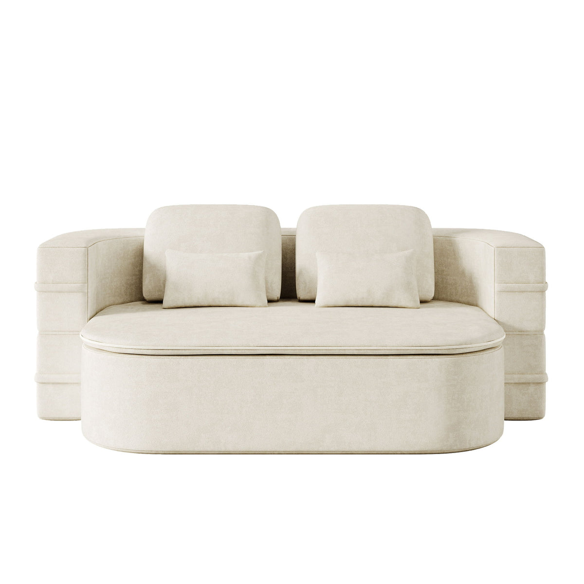Sofá Cama Plegable 2 en 1 con Manta Multifuncional, Sofá Tumbona de Suelo