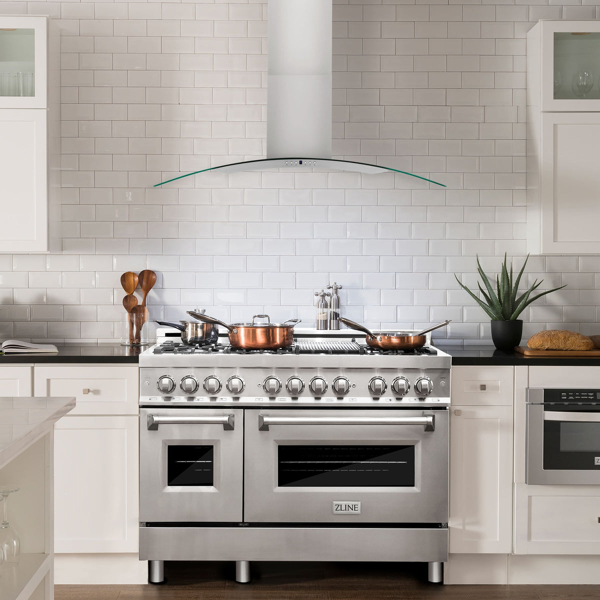ZLINE - 48 inches - Externally Vented - Wall Range Hood - Stainless Steel