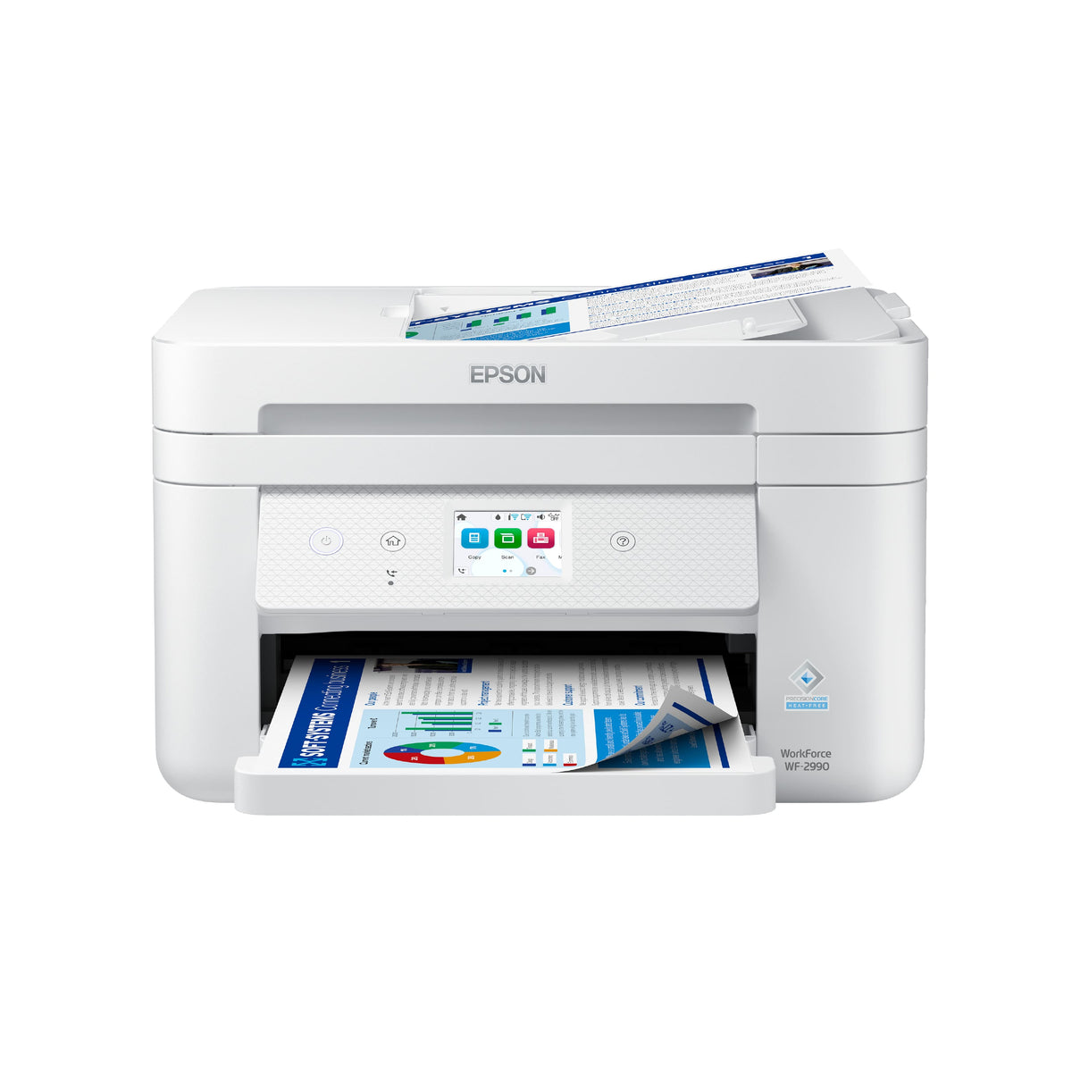 Epson - WorkForce WF-2990 Wireless All-in-One Inkjet Printer - White