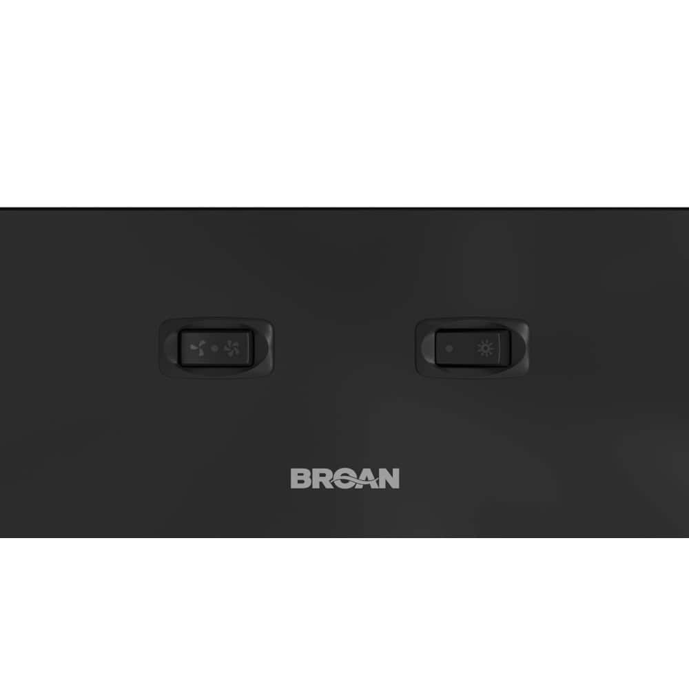 Broan - 42 inches - Convertible - Under cabinet Range Hood - Black