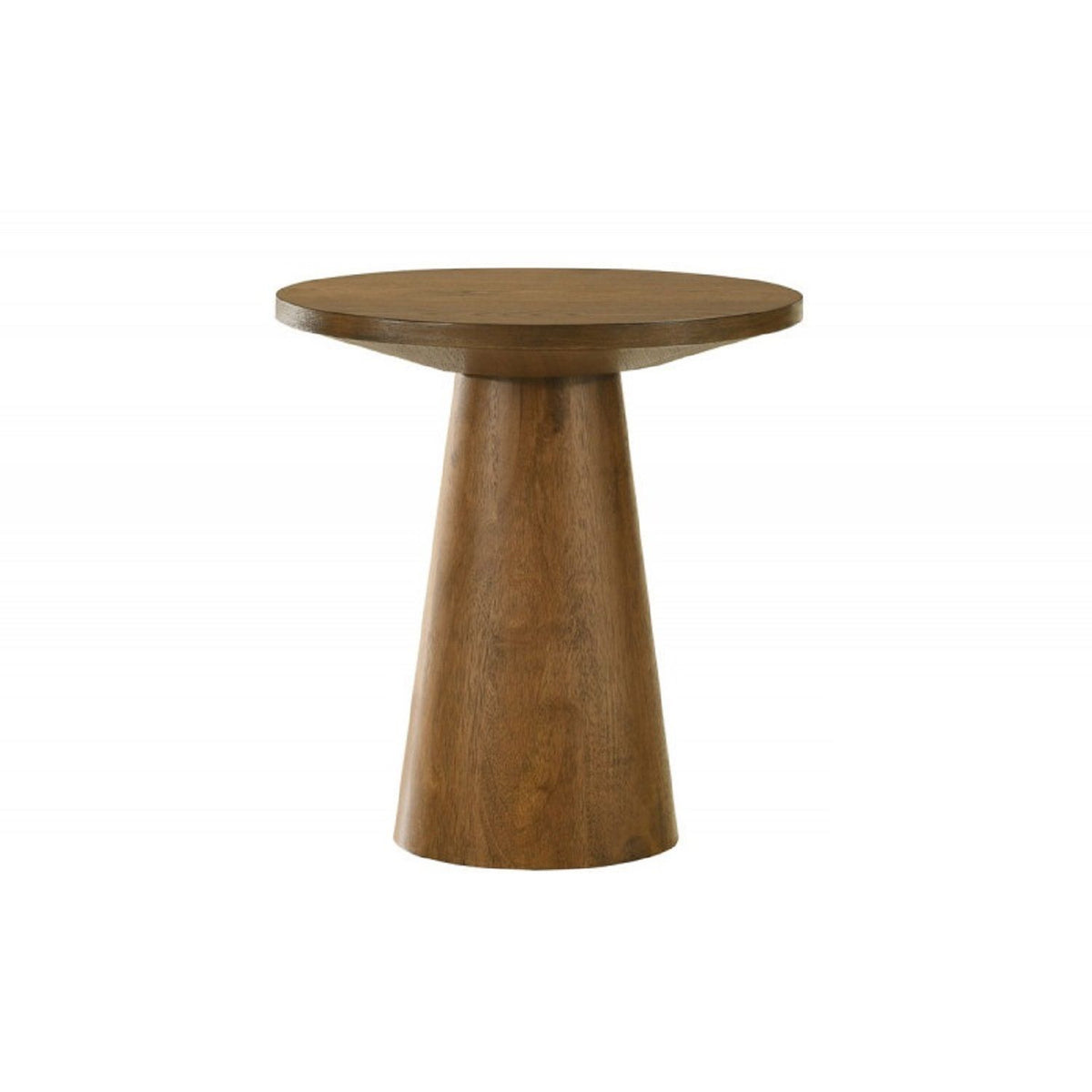 Mesa de consola redonda con base de pedestal