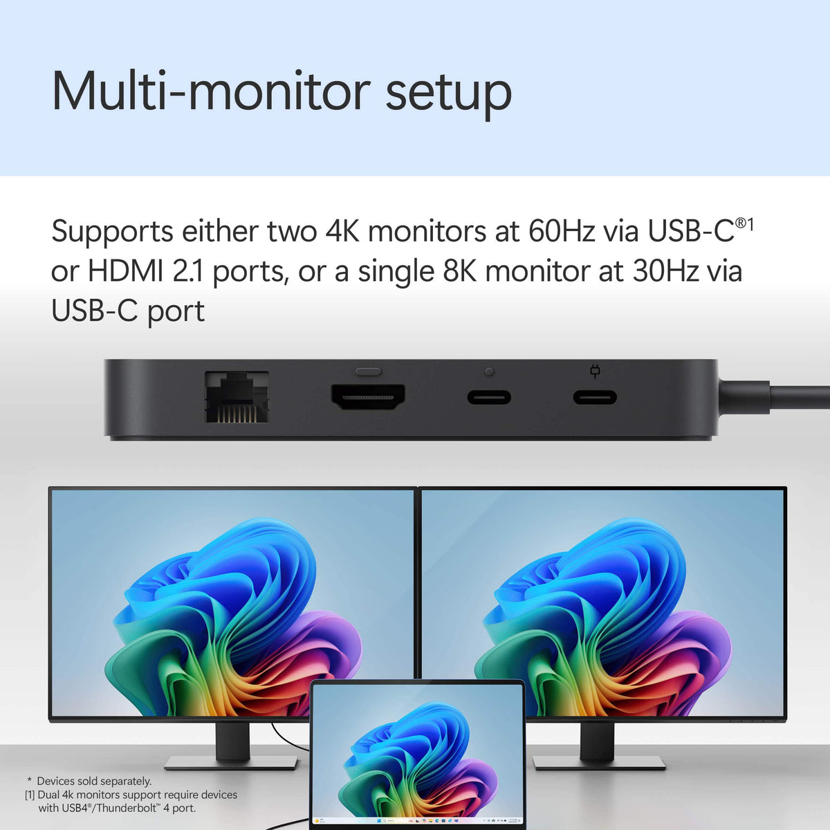 Microsoft - Surface USB4 Dock - Black