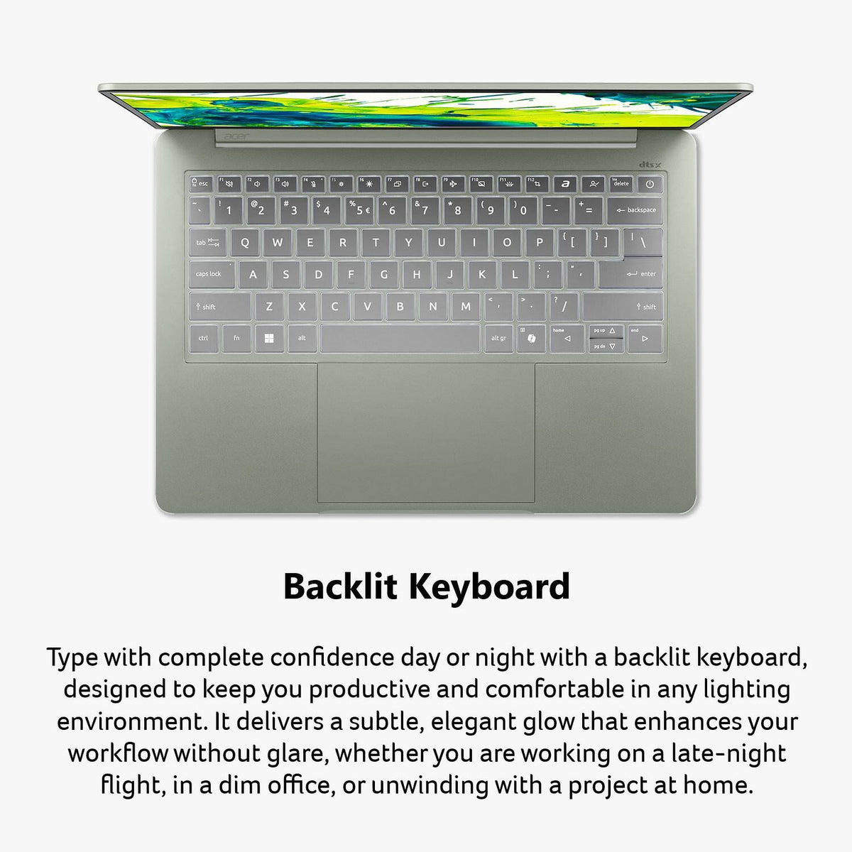Acer - Swift Air 14 - 14" 2k LCD Laptop - Intel Core 5 Series 3 2026 - 8GB Memory – 512GB Storage - Sage