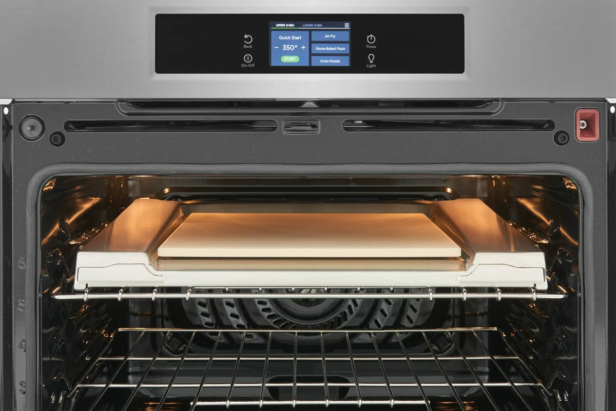 Frigidaire - Professional 30" Built-In Double Wall oven with Total Convection and Stone-Baked Pizza Mode - Stainless Steel