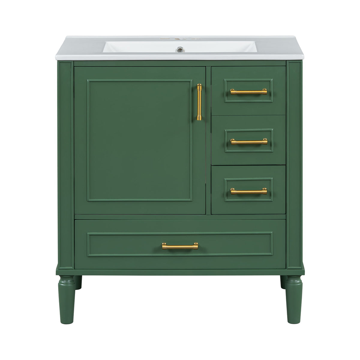 Traditional Bathroom Vanity Set With Soft Close Doors