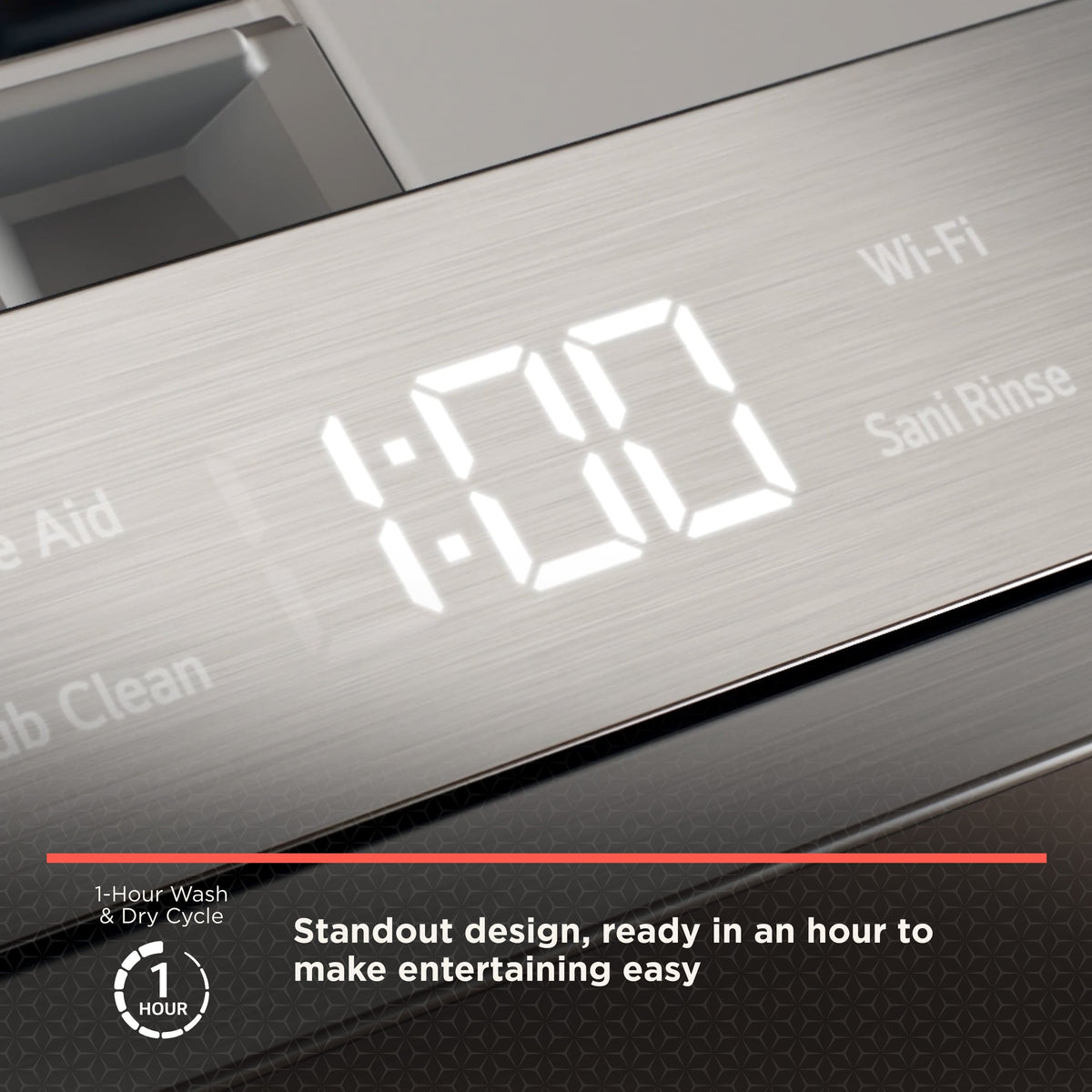 LG - STUDIO FlushFit 24-in Top Control Smart Built-In Stainless Steel Tub Dishwasher w/3rd Rack, 1 Hour Wash and Dry, 39dBA - Stainless Steel
