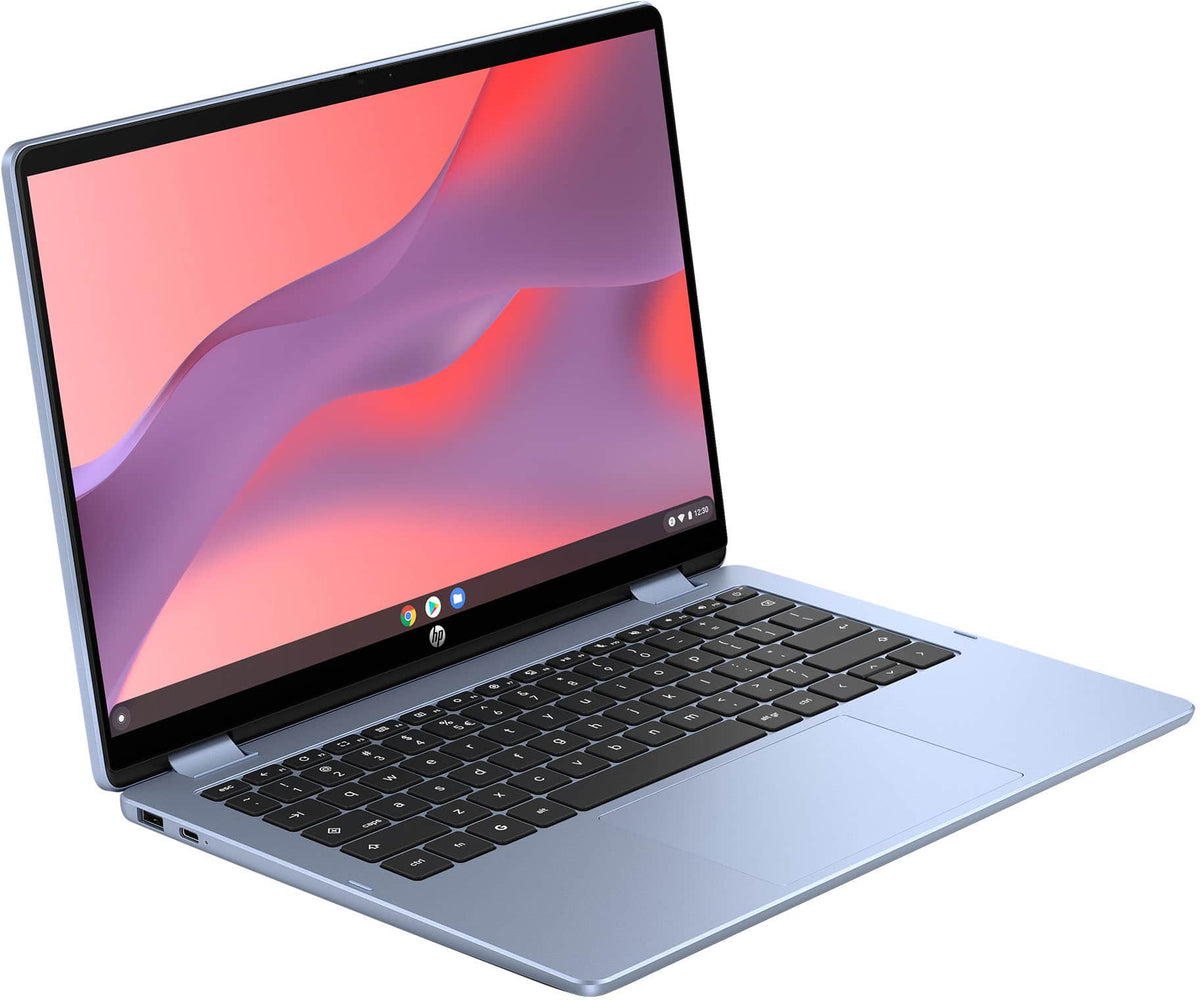 HP - 14" 2K Touchscreen 2-in-1 Chromebook - Intel Core N150 - 8GB Memory - 64GB eMMC - Sky Blue