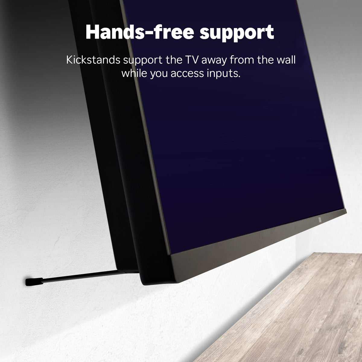 Roku - Wall Mount Kit for 55” Pro Series TV - Ultra-Slim with Minimalist, Flat Design - Hinged Mount for Easy Access to Cables - Black