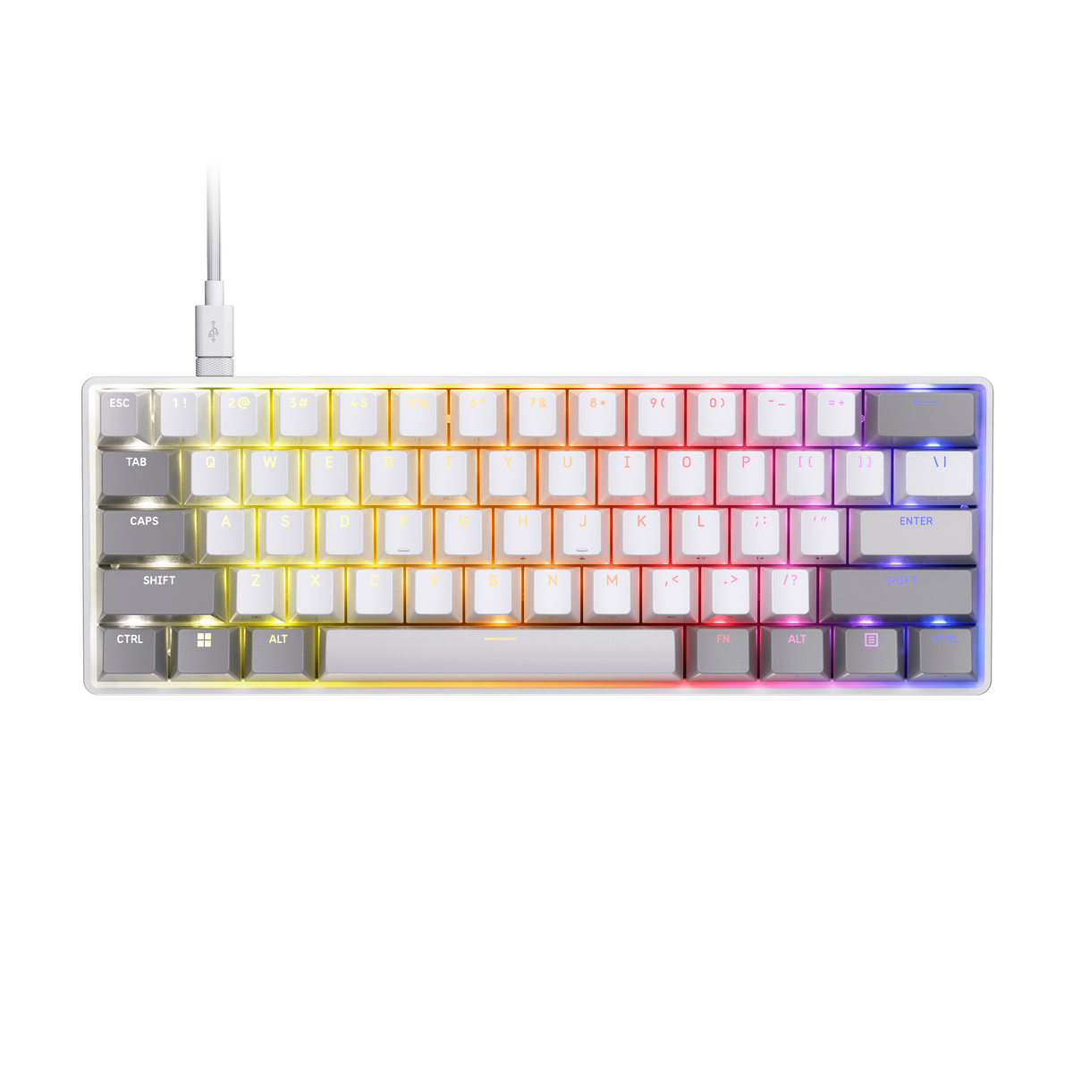 CORSAIR - CLIPPER PRO MINI 60 Hall Effect Gaming Keyboard - White