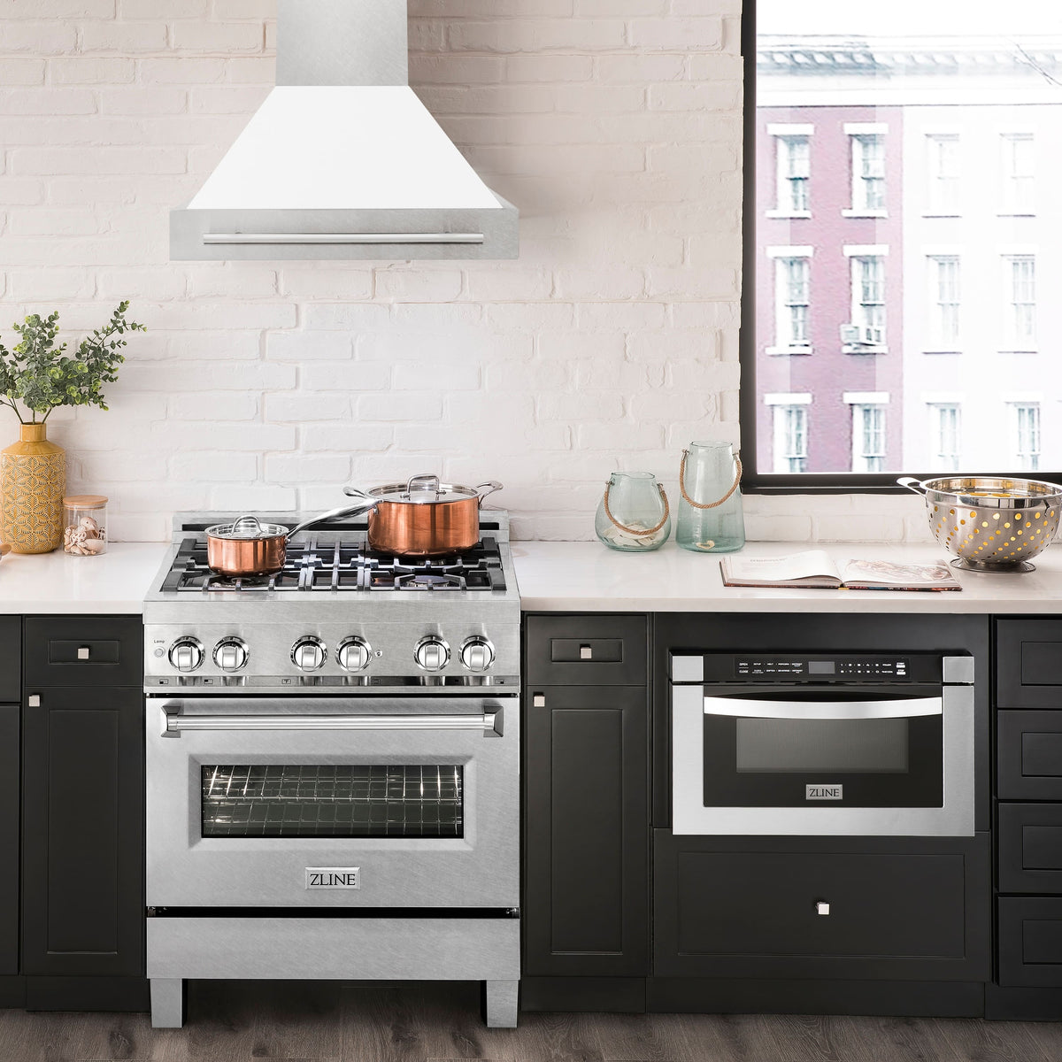 ZLINE - 30 inches - Externally Vented - Wall Range Hood - White Matte