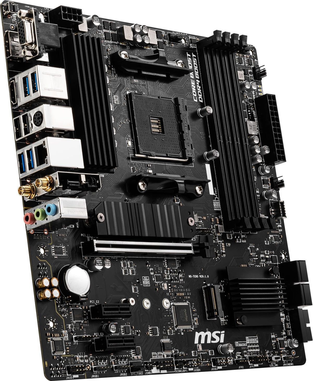 MSI - B550M PRO-VDH WIFI (Socket AM4) AMD B550 MATX DDR4 Wi-Fi 6 Motherboard - Black