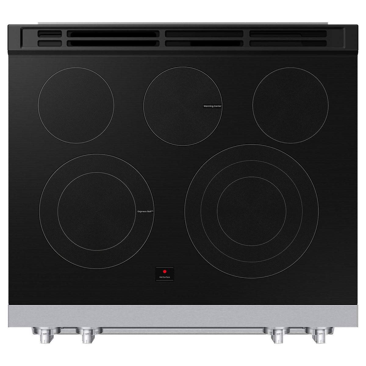 Samsung - Bespoke Smart Slide-In Electric Range with Flex Duo Oven and Dual True Convection - Stainless Steel