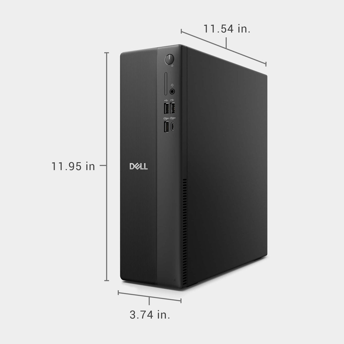 Dell - Slim Desktop - AMD Ryzen 100 Series 110 2025 - 8GB Memory - AMD Radeon 660M - 512GB Storage - Black