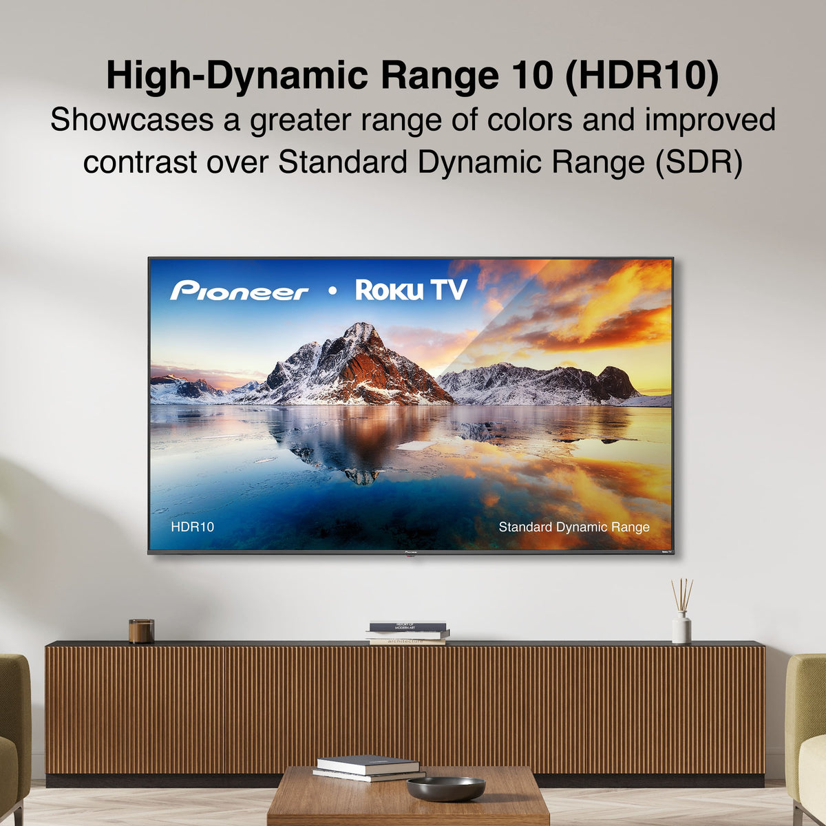 Pioneer - 65" Class LED 4K UHD Smart Roku TV