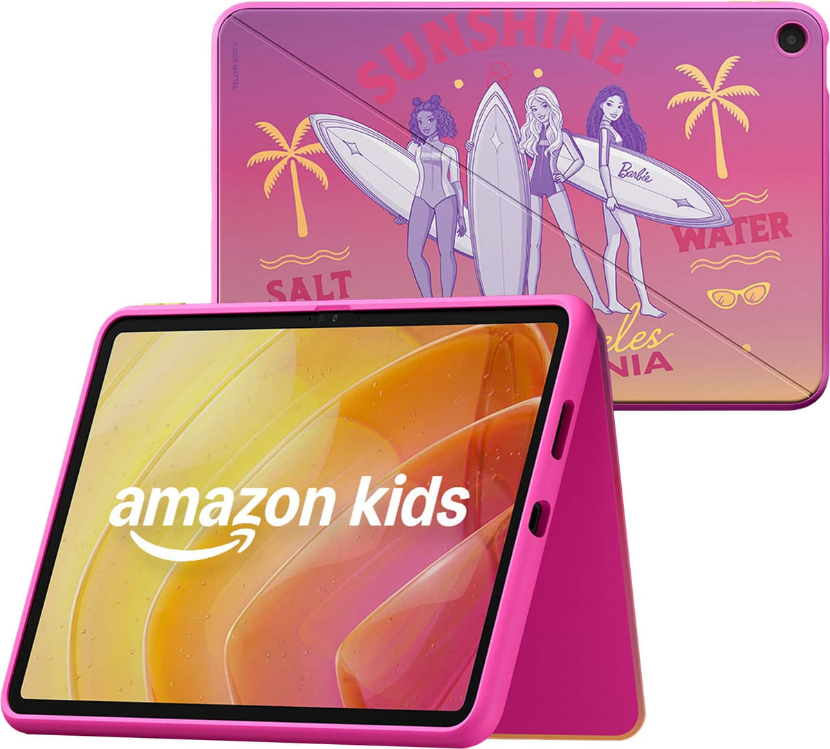 Amazon - Kids Tablet 11 (all-new) ages 6+, 11" 2.5K display, 8GB, includes 1-year Kids+ subscription, parental controls - Sunshine Barbie