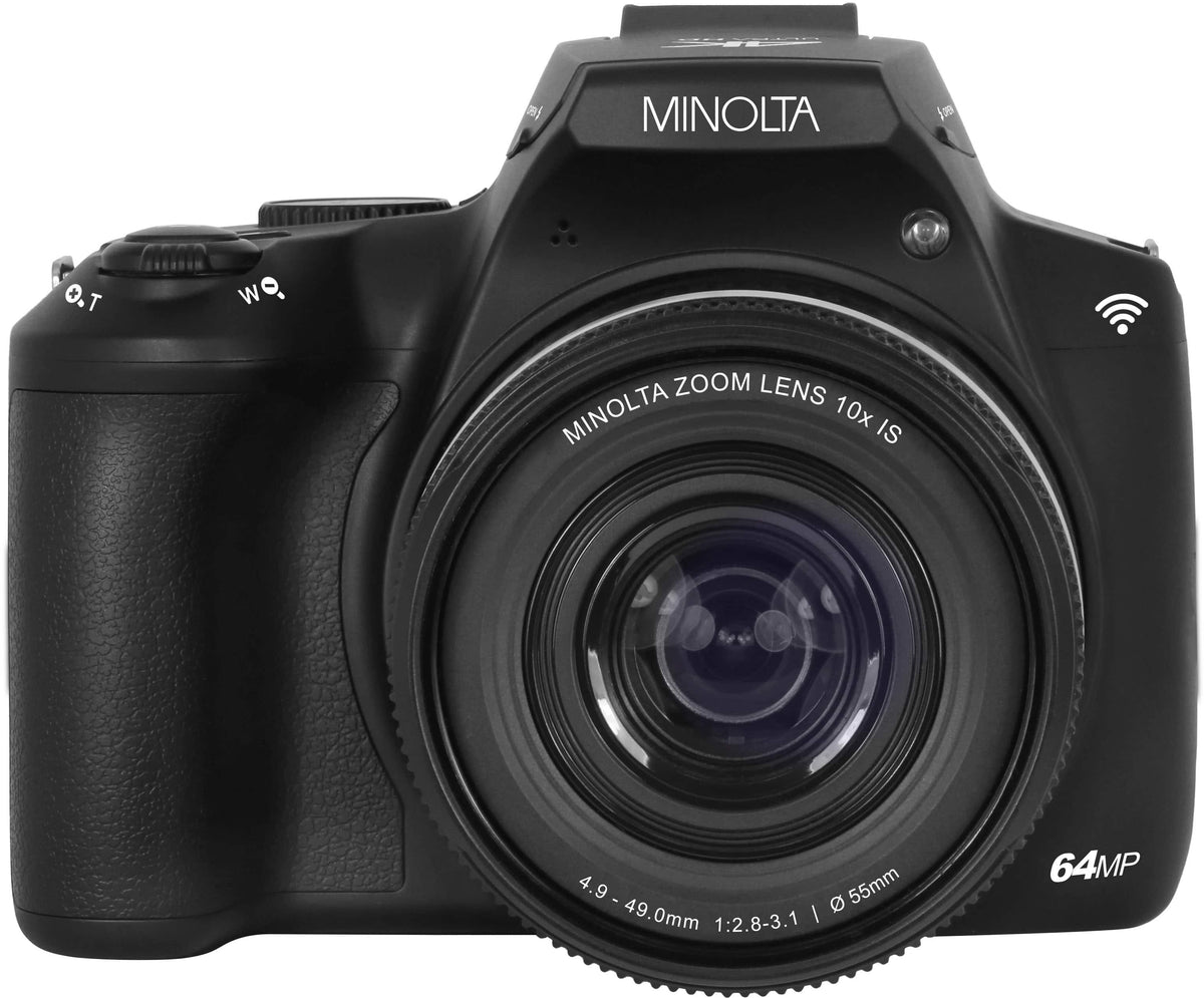 Minolta - MNB10Z 64.0 Megapixel 4K Bridge Camera with 10x Optical Zoom Lens - Black