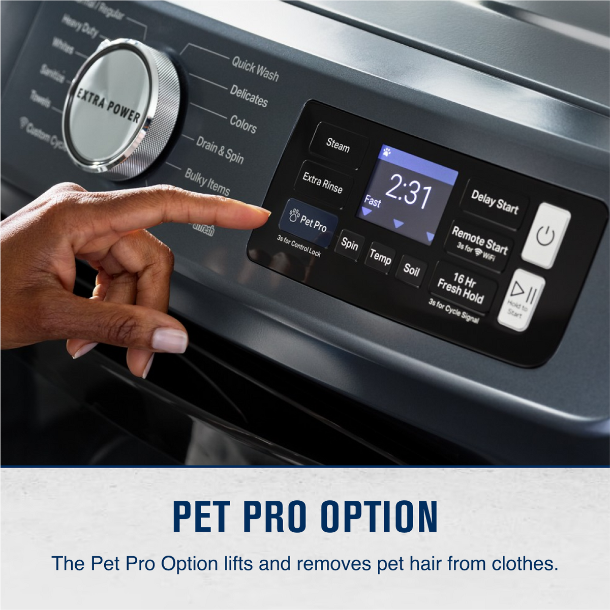 Maytag - 5.0 Cu. Ft. High-Efficiency Smart Front Load Washer with Steam and Pet Pro System - Midnight Steel