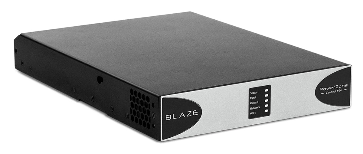 Sonance - Blaze PowerZone Connect 504 – 500 W DSP-enabled Class-D amplifier with 4 channels (Each) - Black