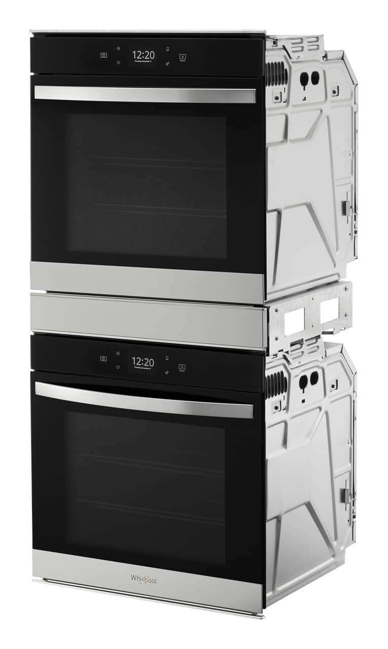 Whirlpool - 24 in. Built-In Double Electric Convection Wall Oven with WiFi - Stainless Steel