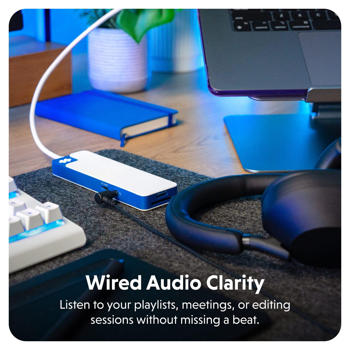 Hyper - HyperDrive Flex 8 Port USB-C Hub - Blue