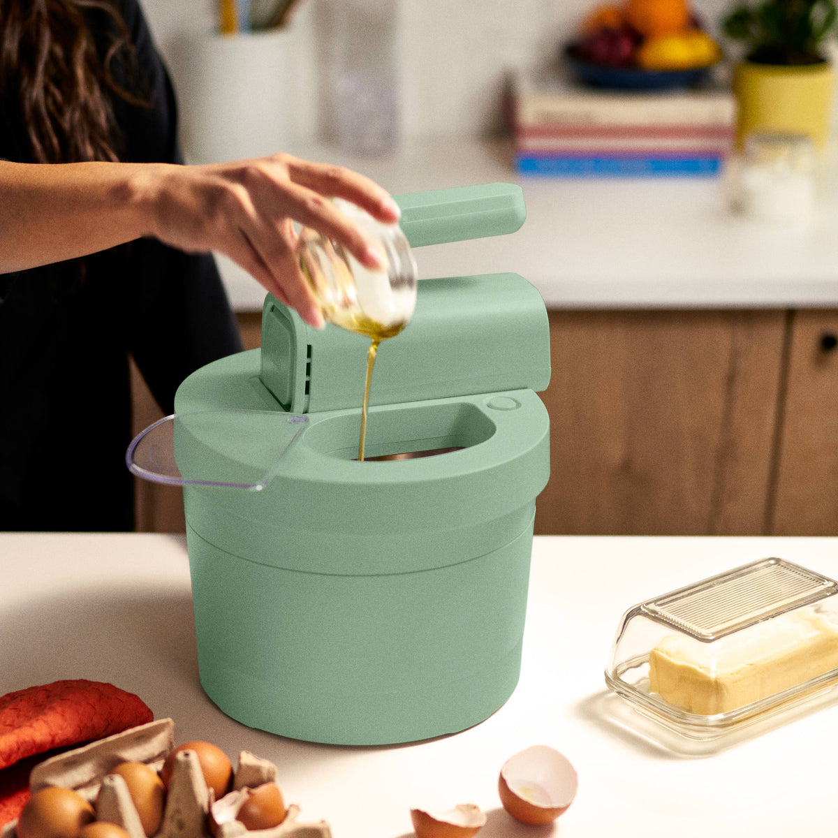 Bella - 3.5-qt. Hand & Stand Mixer - Seaglass
