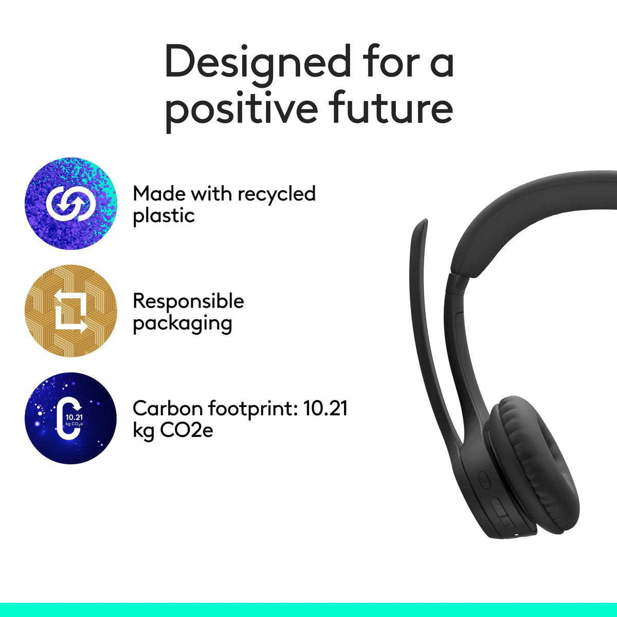 Logitech - Zone 305 for Business, Wireless Headset With Native Bluetooth for Microsoft Teams - Graphite