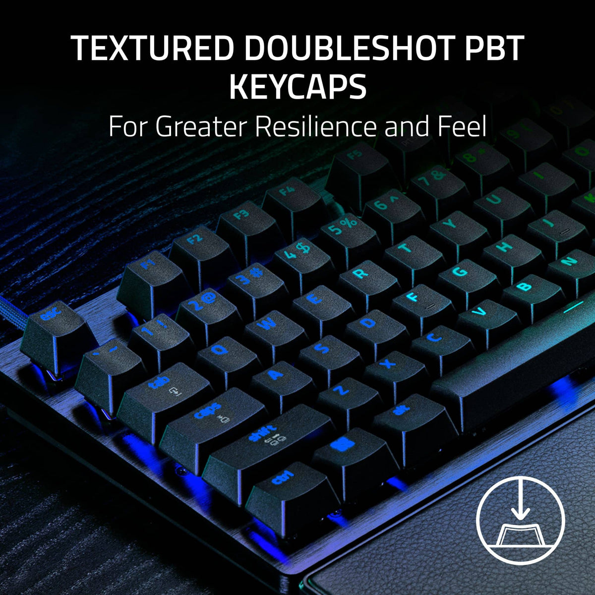 Razer - Huntsman V3 Pro TKL 8KHz Wired Analog Optical Linear Switch Gaming Keyboard with Snap Tap - Black