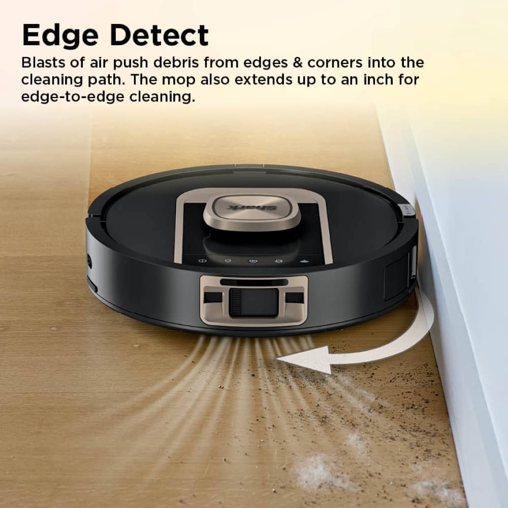 Shark - PowerDetect ThermaCharged Robot Vacuum & Mop with Heated Mop Cleaning NeverTouch Pro Base - Black
