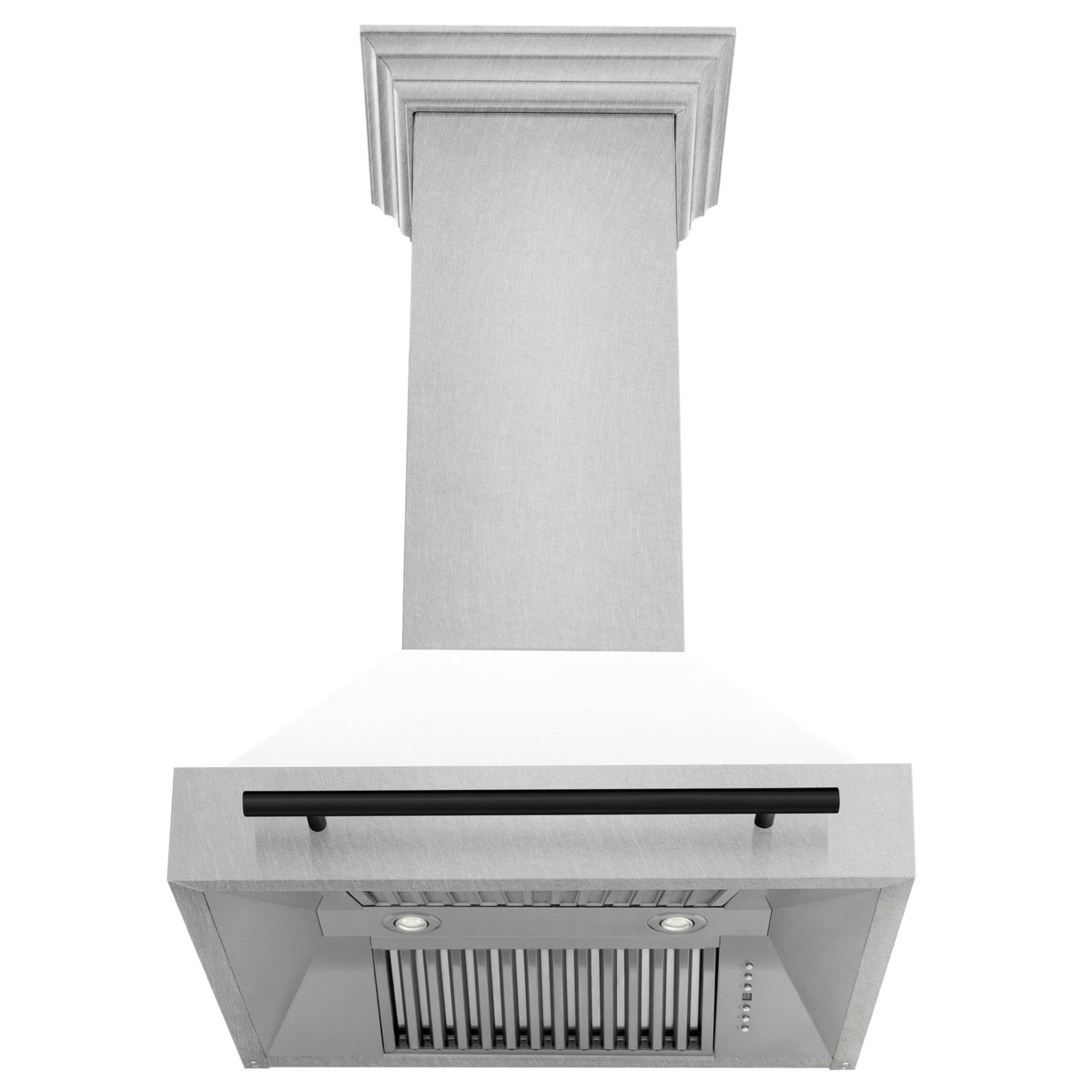 ZLINE Autograph Edition - 30 inches - Externally Vented - Wall Range Hood - Satin Stainless Steel with White Matte Shell