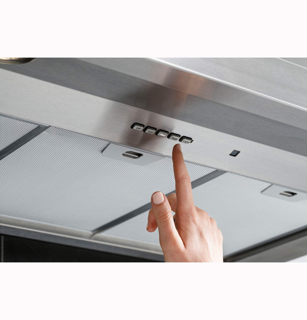 GE Profile - 30 inches - Convertible - Downdraft Range Hood - Stainless Steel