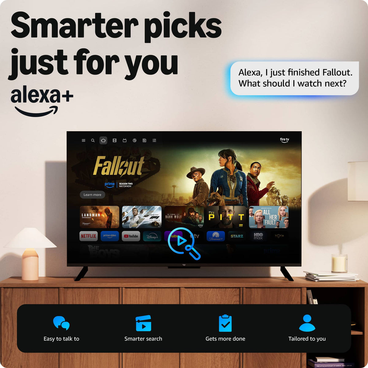 Amazon - Fire TV Stick HD, free & live TV, Alexa Voice Remote, powered by the TV, effortless setup, 8 GB - (2026) - Black