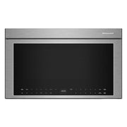 KitchenAid - 1.1 Cu. Ft. Convection Flush Built-In Over-the-Range Smart Microwave with Sensor Cooking and Air Fry Mode - Stainless Steel