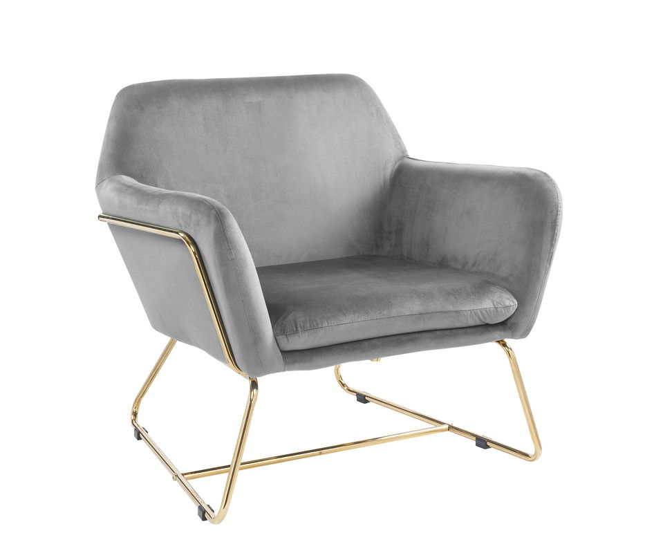 Keira - Accent Chair With Metal Base