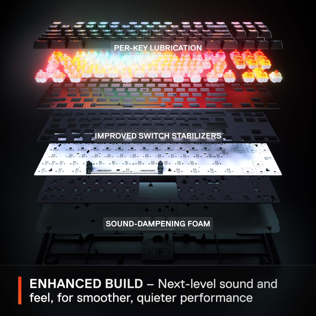 SteelSeries - Apex Pro TKL Gen 3 Wireless Mechanical OmniPoint Adjustable HyperMagnetic Gaming Keyboard with Rapid Tap - Black