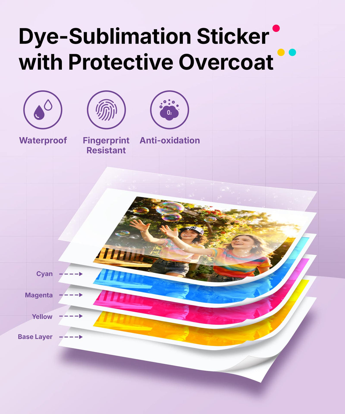 Liene - Pearl N200 Pro 2x3'' photo paper and 5 ink cartridges (50 Sheets)