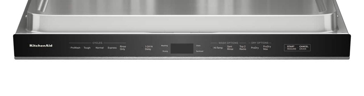 KitchenAid - 24 inch Top Control Built-In Stainless Steel Tub Dishwasher with Third Rack, ProDry System and 44 dBA - Stainless Steel