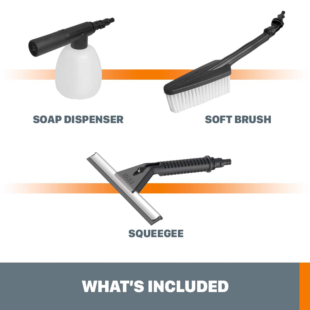 WORX - WA4070 Household Cleaning Kit - Black