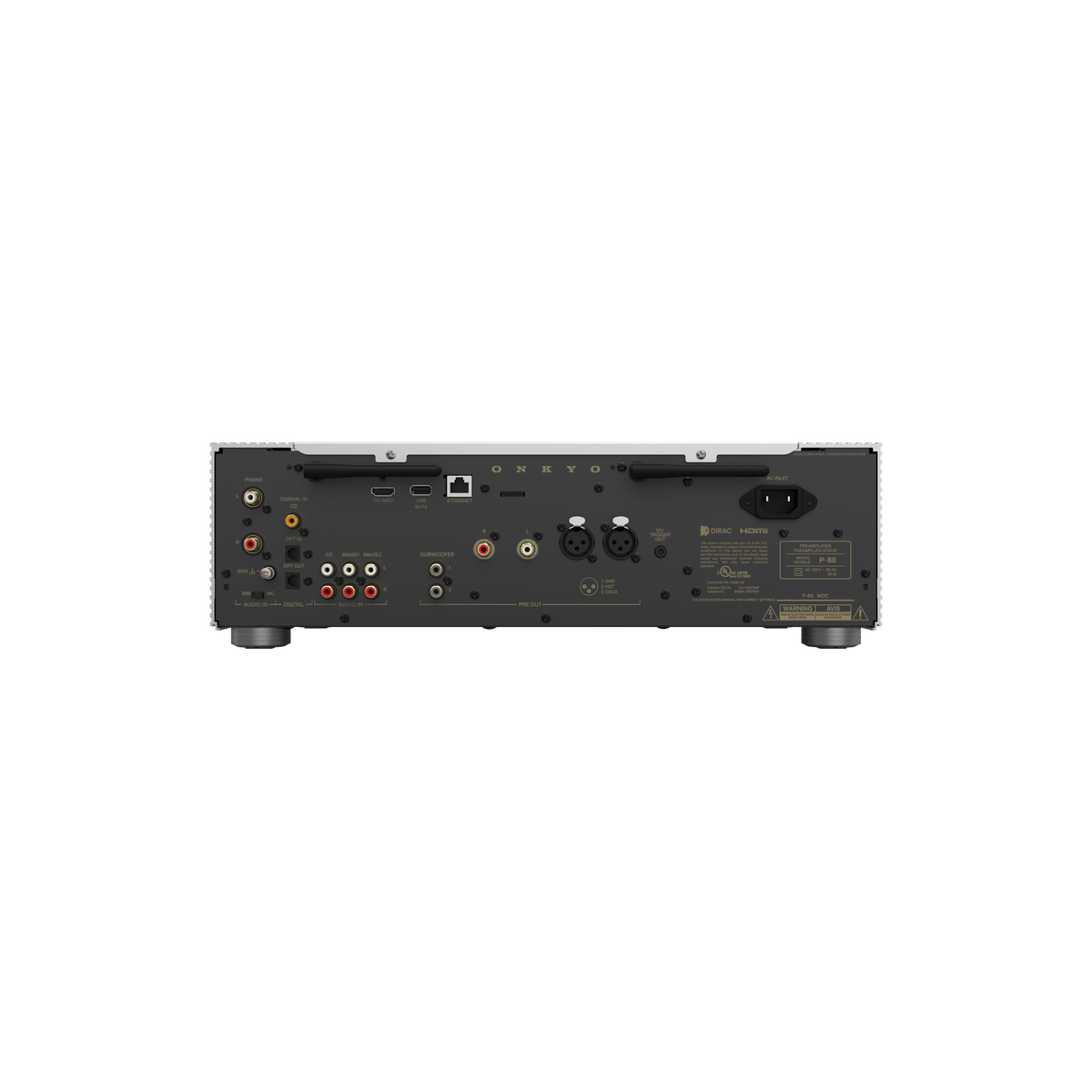 Onkyo - P-80 Network Preamplifier - Silver