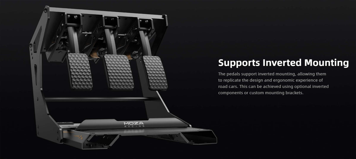 Moza Racing - CRP2 Load Cell Sim Racing Pedals (Accelerator & Brake) for Windows - Black