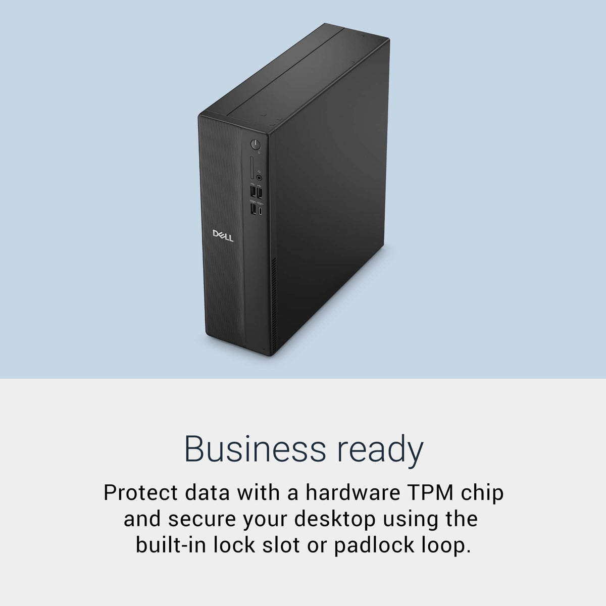 Dell - Slim Desktop - AMD Ryzen 100 Series 110 2025 - 8GB Memory - AMD Radeon 660M - 512GB Storage - Black