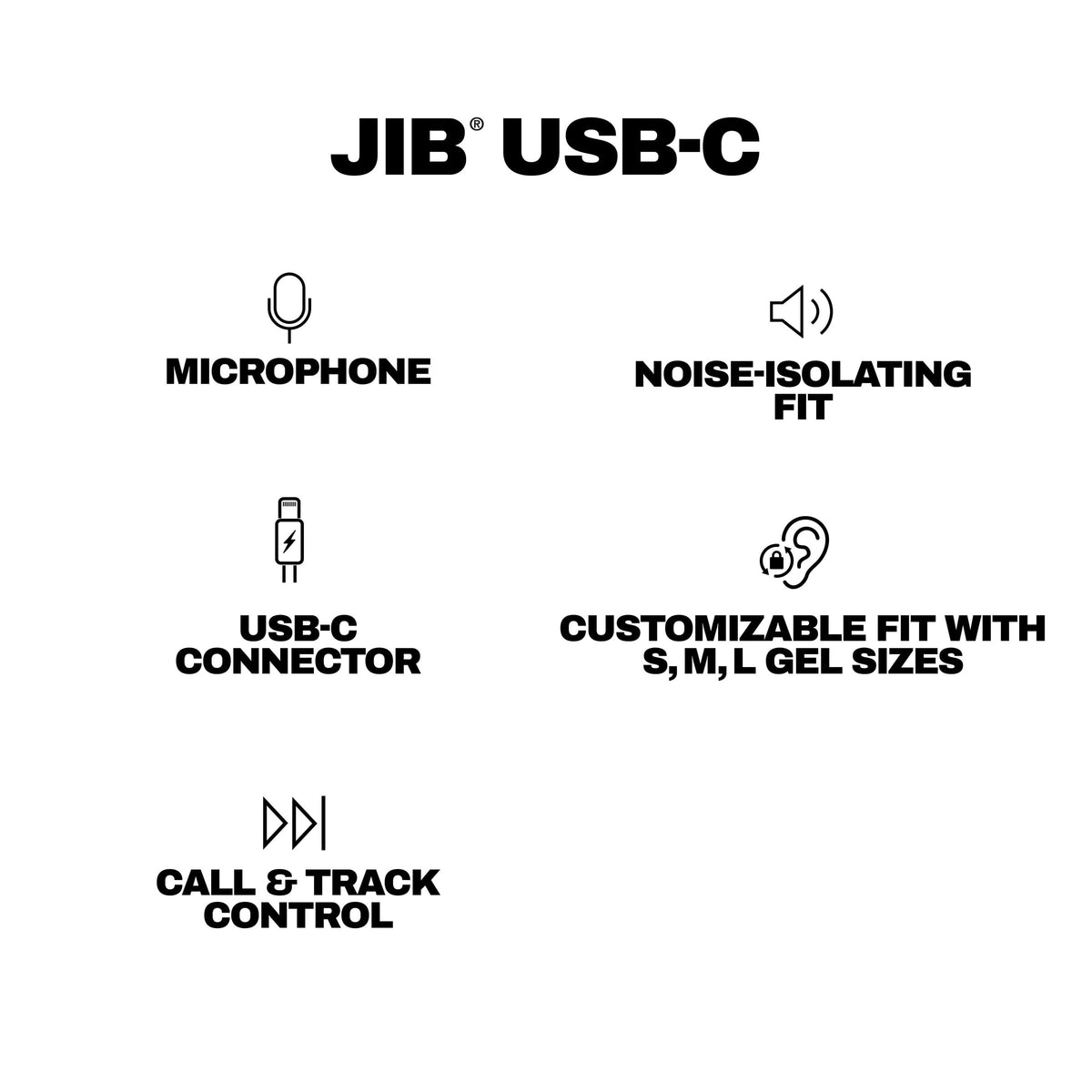 Skullcandy - JIB USB-C Wired Earbuds - Plasma