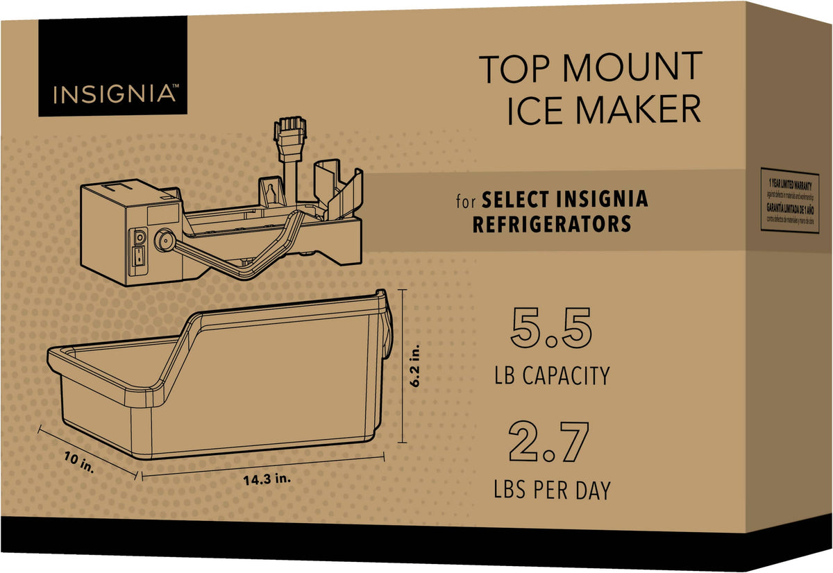 Insignia™ - Ice Maker Kit for Select Insignia Top Freezers - White