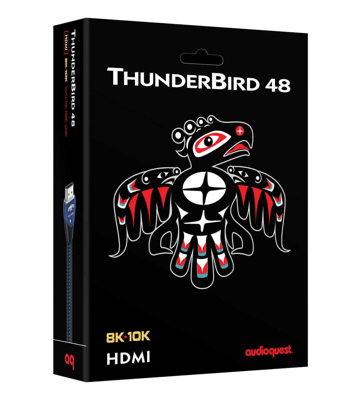 AudioQuest - ThunderBird 48 5' 4K-8K-10K 48Gbps HDMI Cable - Blue on Black