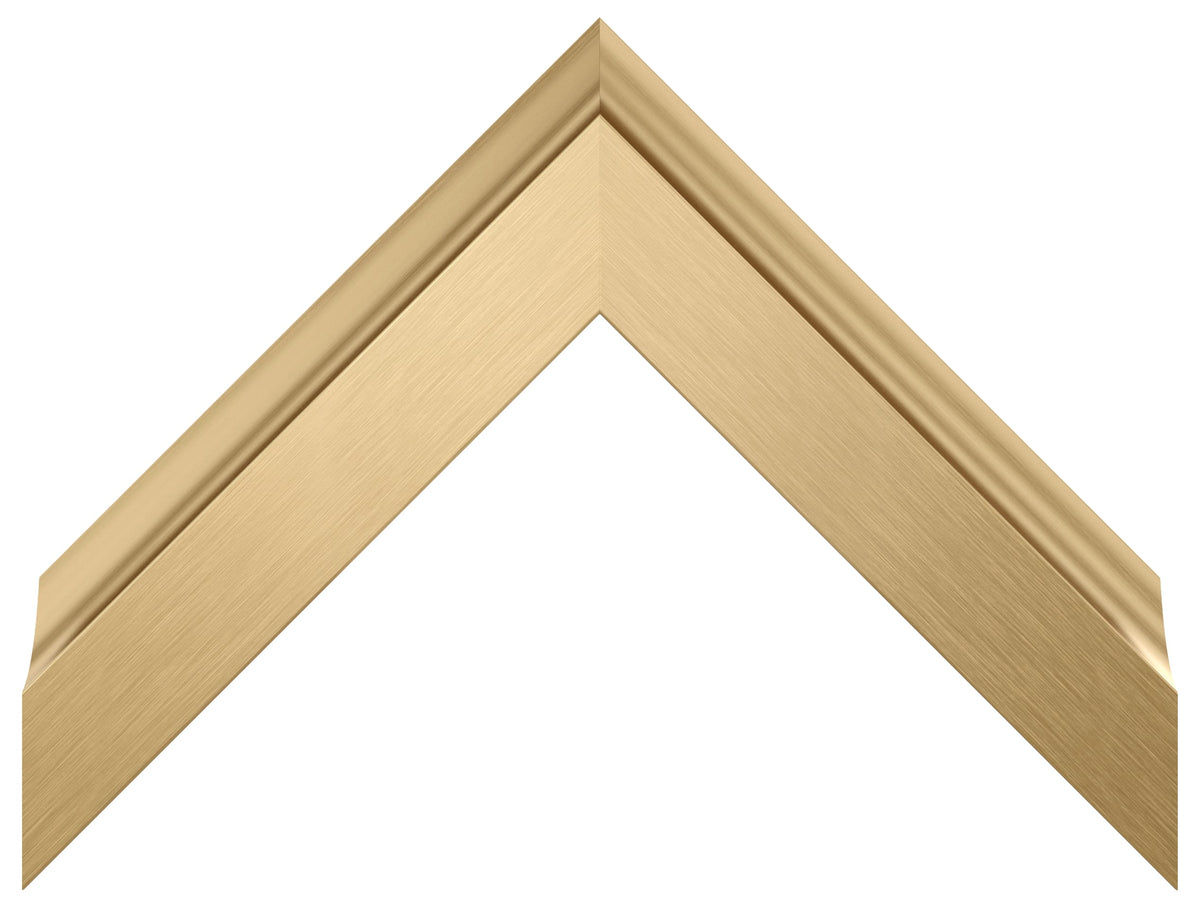 Deco TV Frames - Alloy Scoop Bezel for Samsung The Frame and Frame Pro TV - 65" - Pale Gold